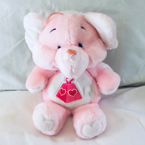 SOLD OUT ———- ORIGINAL 1984 CARE BEAR COUSIN LOTSA HEART ELEPHANT 13” Plush - Picture 3 of 14